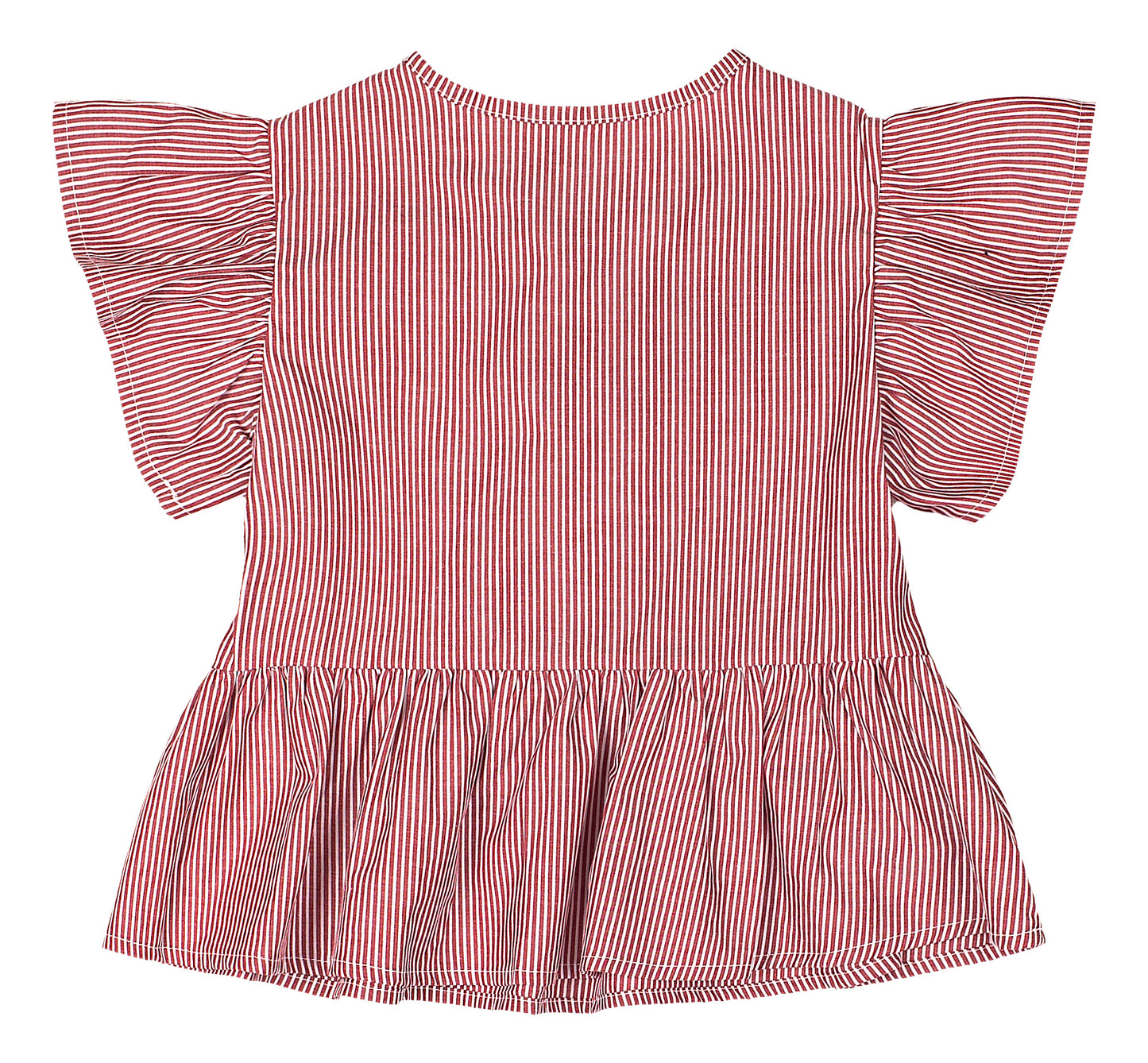 Camisa roja rayas Quimby niña 34541-191862 chongo coquette