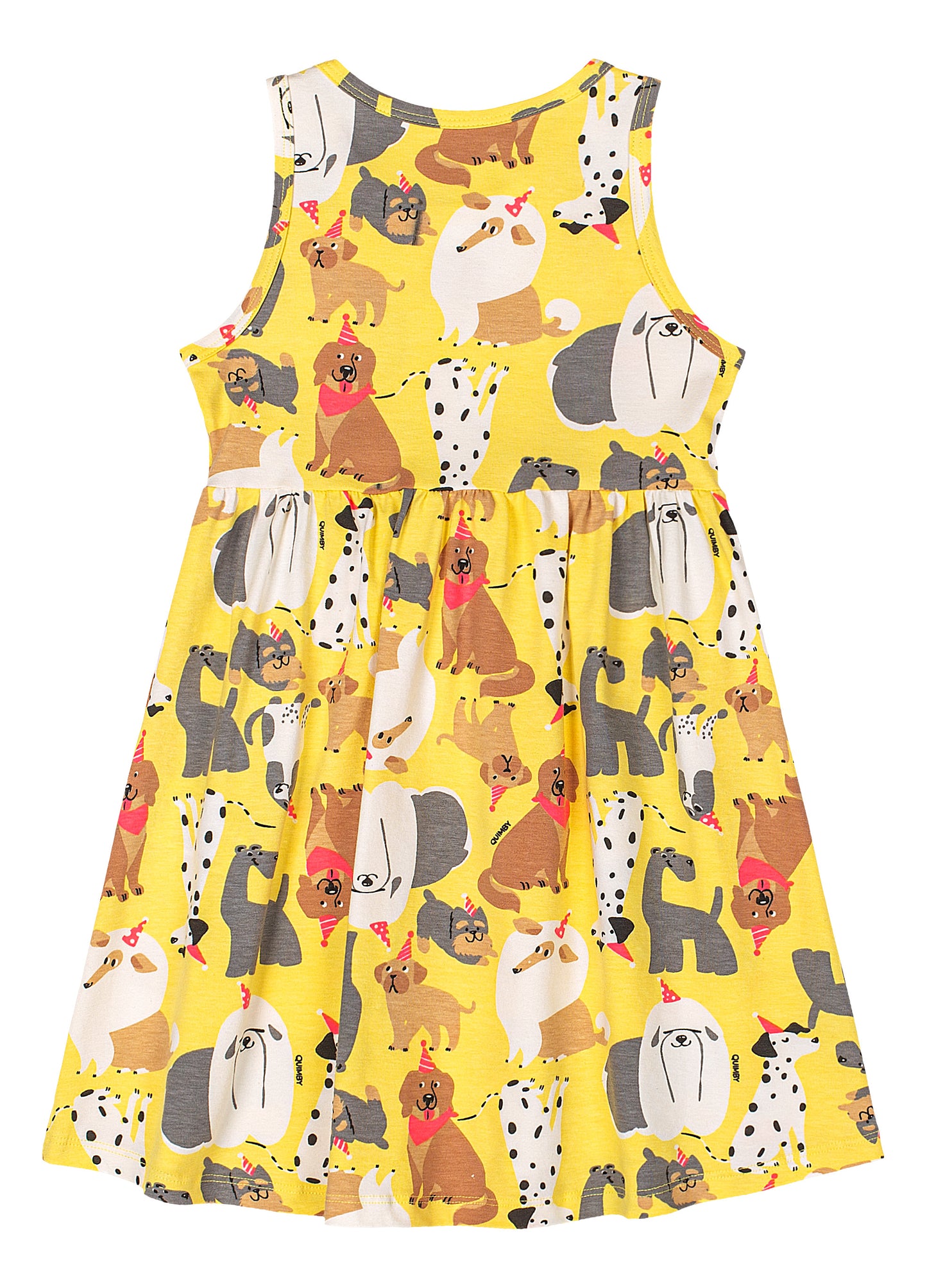 Vestido amarillo perritos niña Quimby 34553-AB2366 promo 3x1000