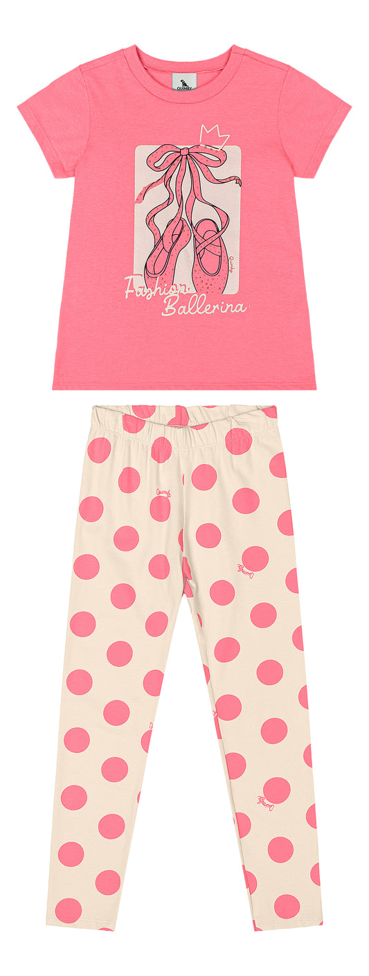 Set conjunto rosado ballet  niña Quimby 34560-061735