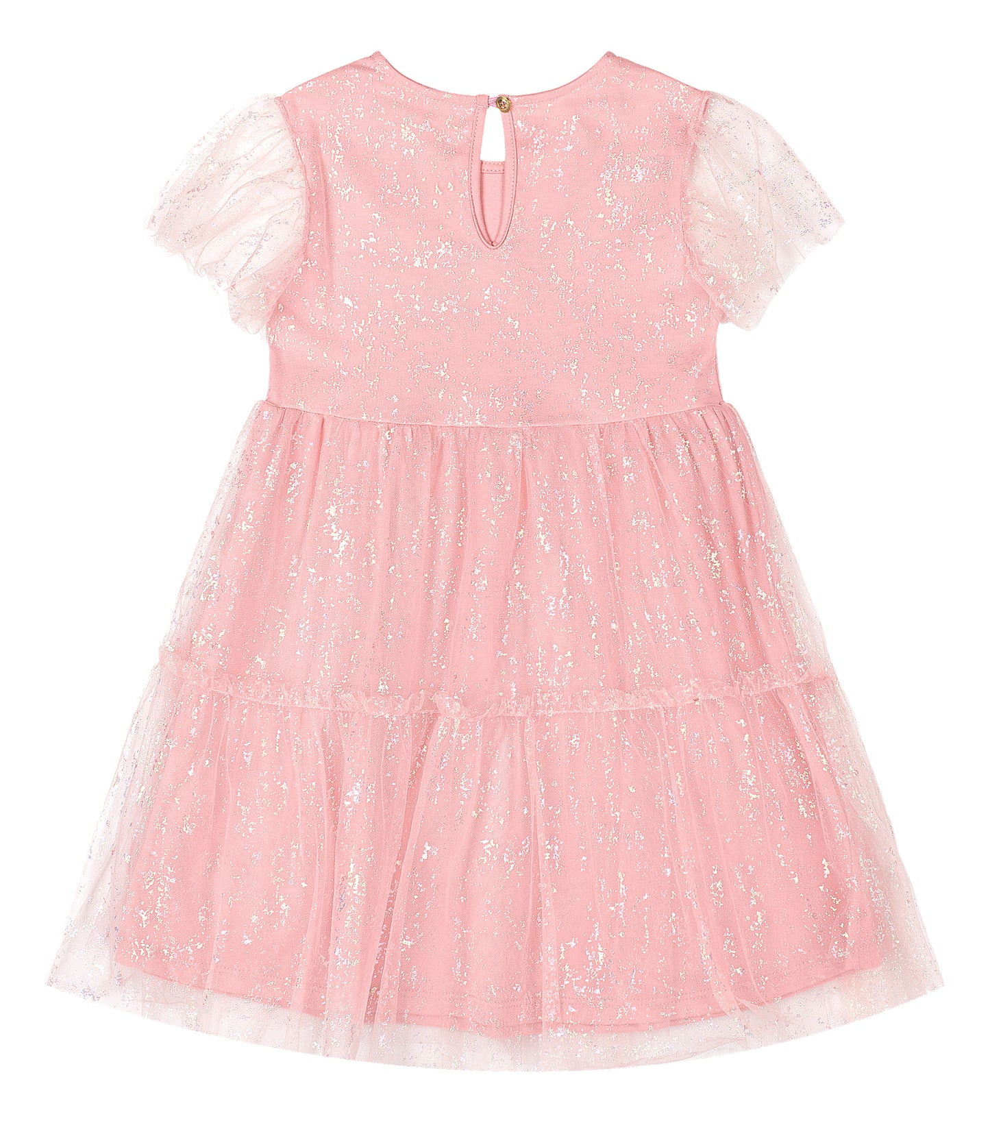 Vestido rosado gala glitter niña Quimby 34564-131906