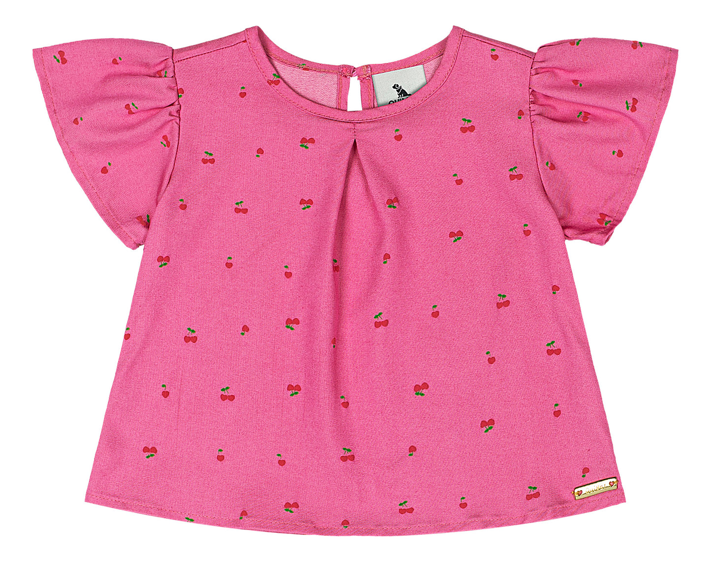 Set conjunto rosado blonda bebe niña Quimby 34575-BOL201