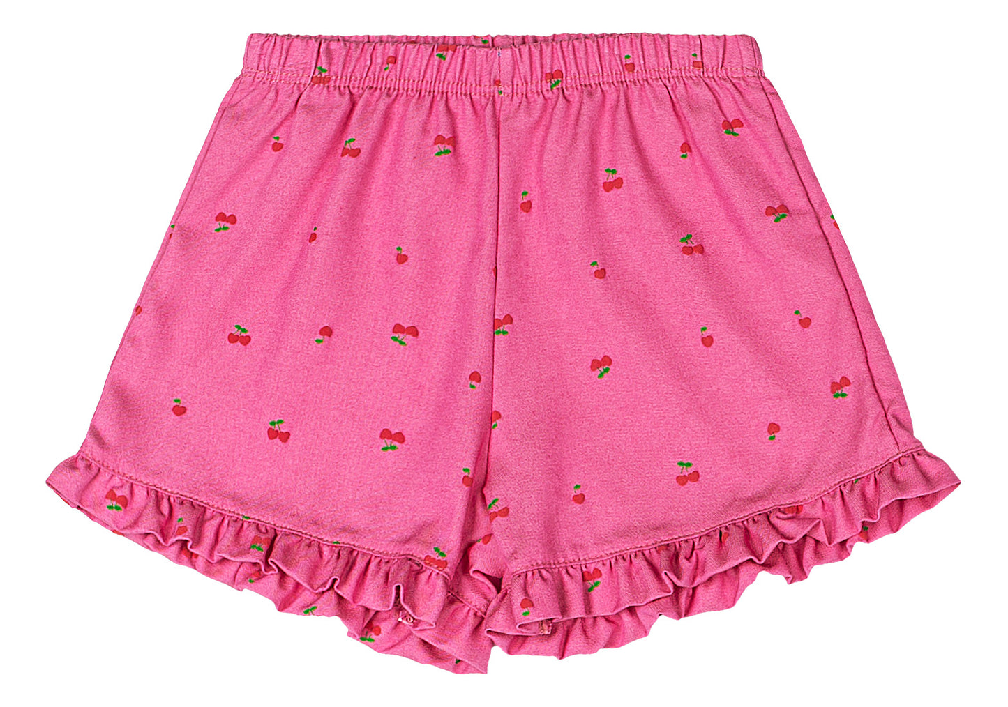 Set conjunto cerezas cherry rosado blonda bebe niña Quimby 34575-BOL201