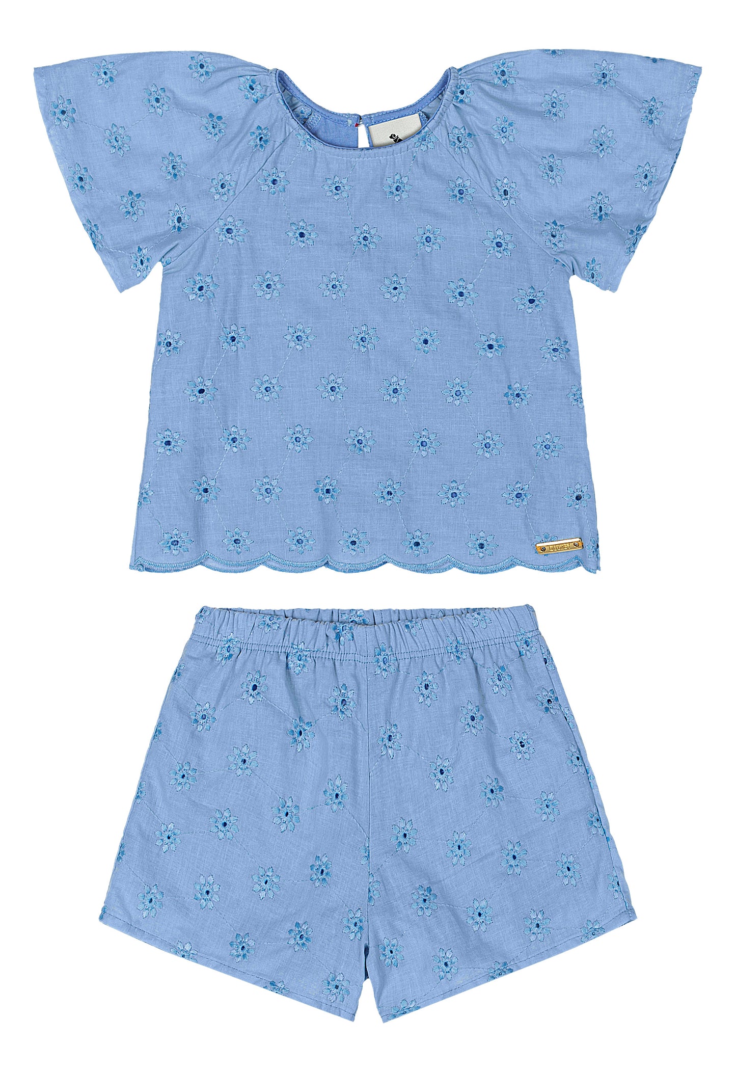 Set conjunto azul niña Quimby 34581-144124