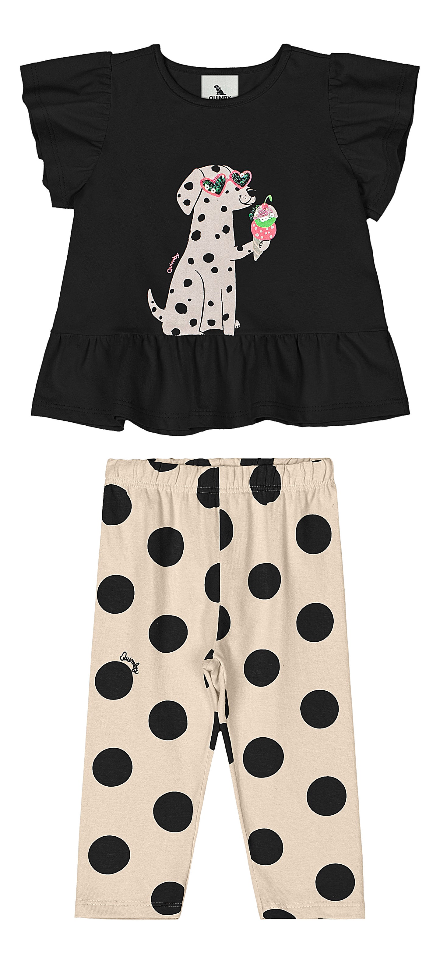 Set conjunto negro perro niña Quimby 34583-008910