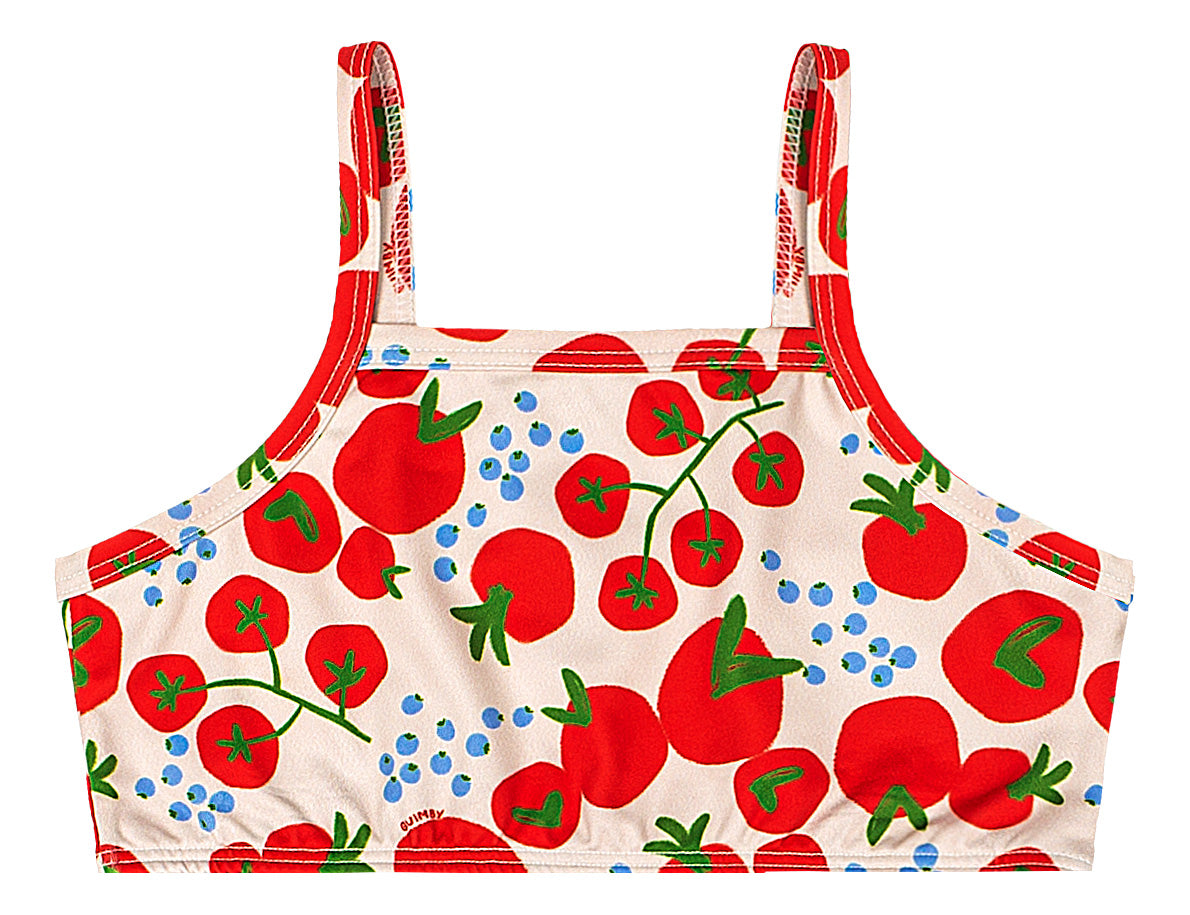 Set traje de baño 2 piezas cereza rojo Quimby niña 34599-SB0512