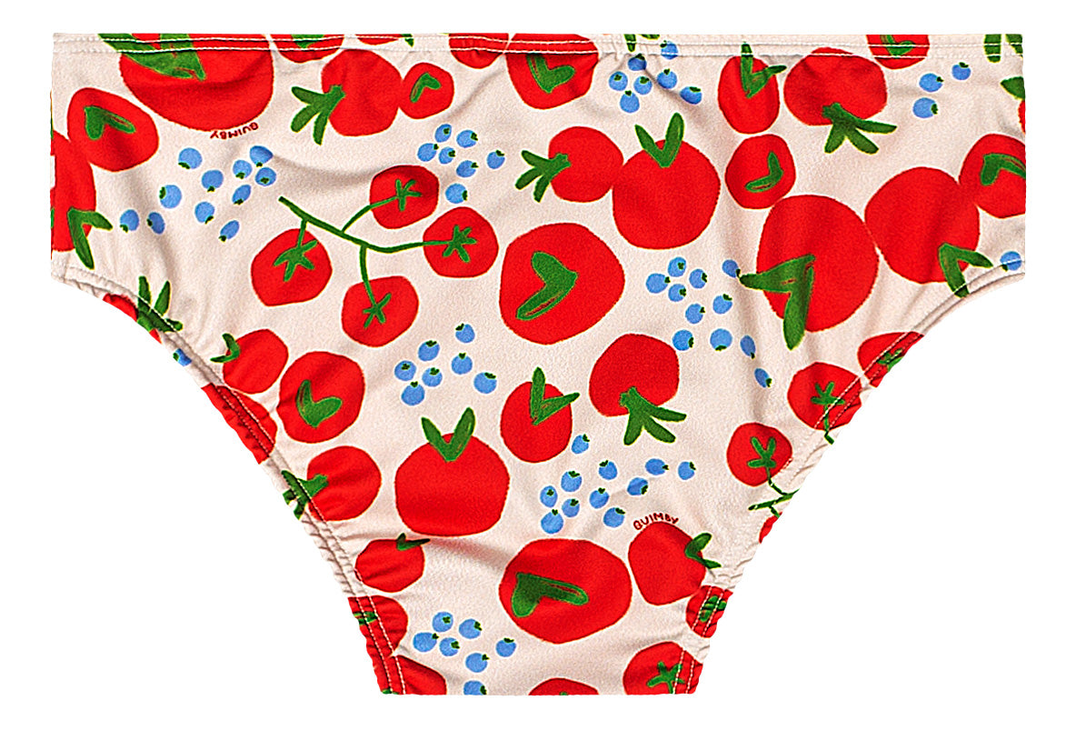 Set traje de baño 2 piezas cereza rojo Quimby niña 34599-SB0512