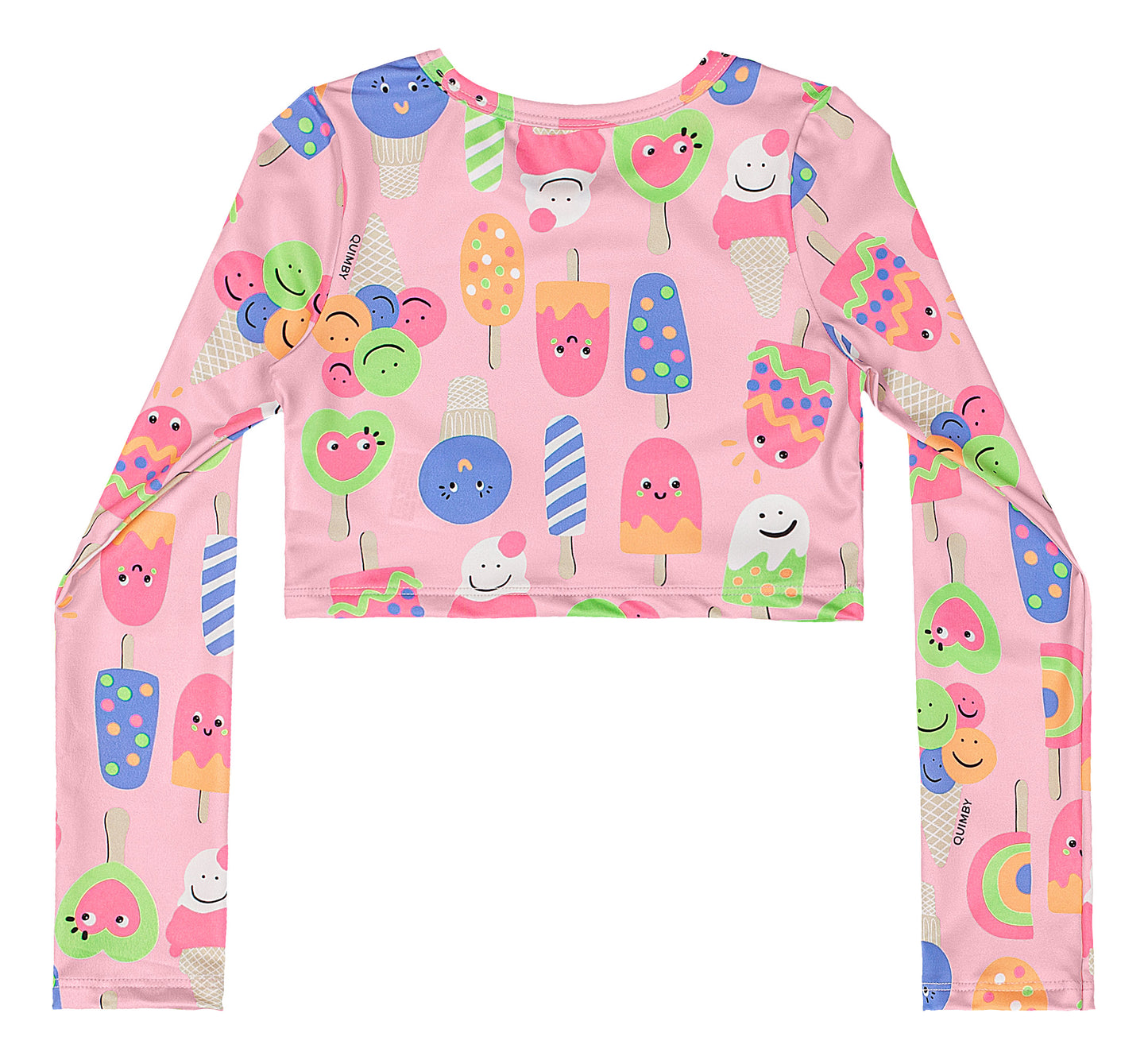 Set traje de baño 2 piezas helado rosado Quimby niña 34602-SB0517