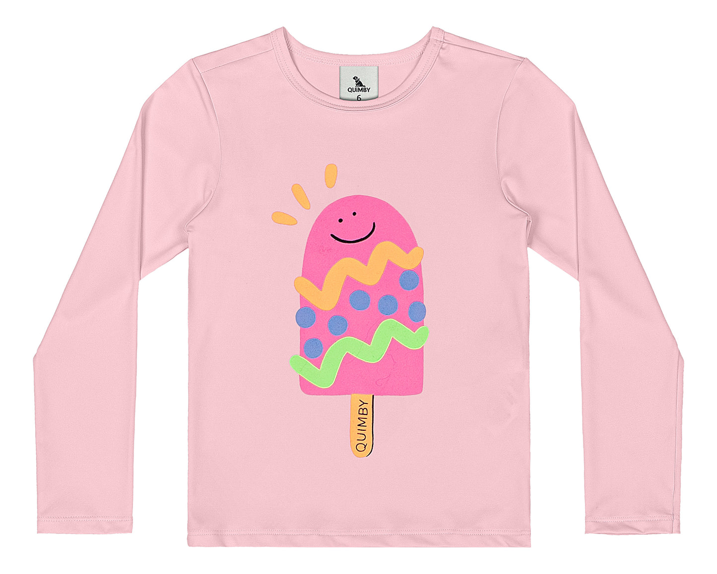 Set traje de baño 2 piezas helado niña rosado Quimby 34603-131906