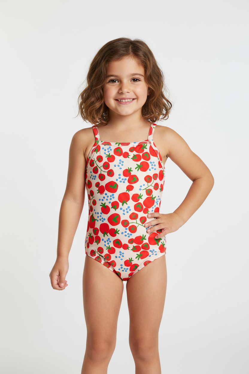 Traje de baño rojo Quimby niña 34604-SB0512