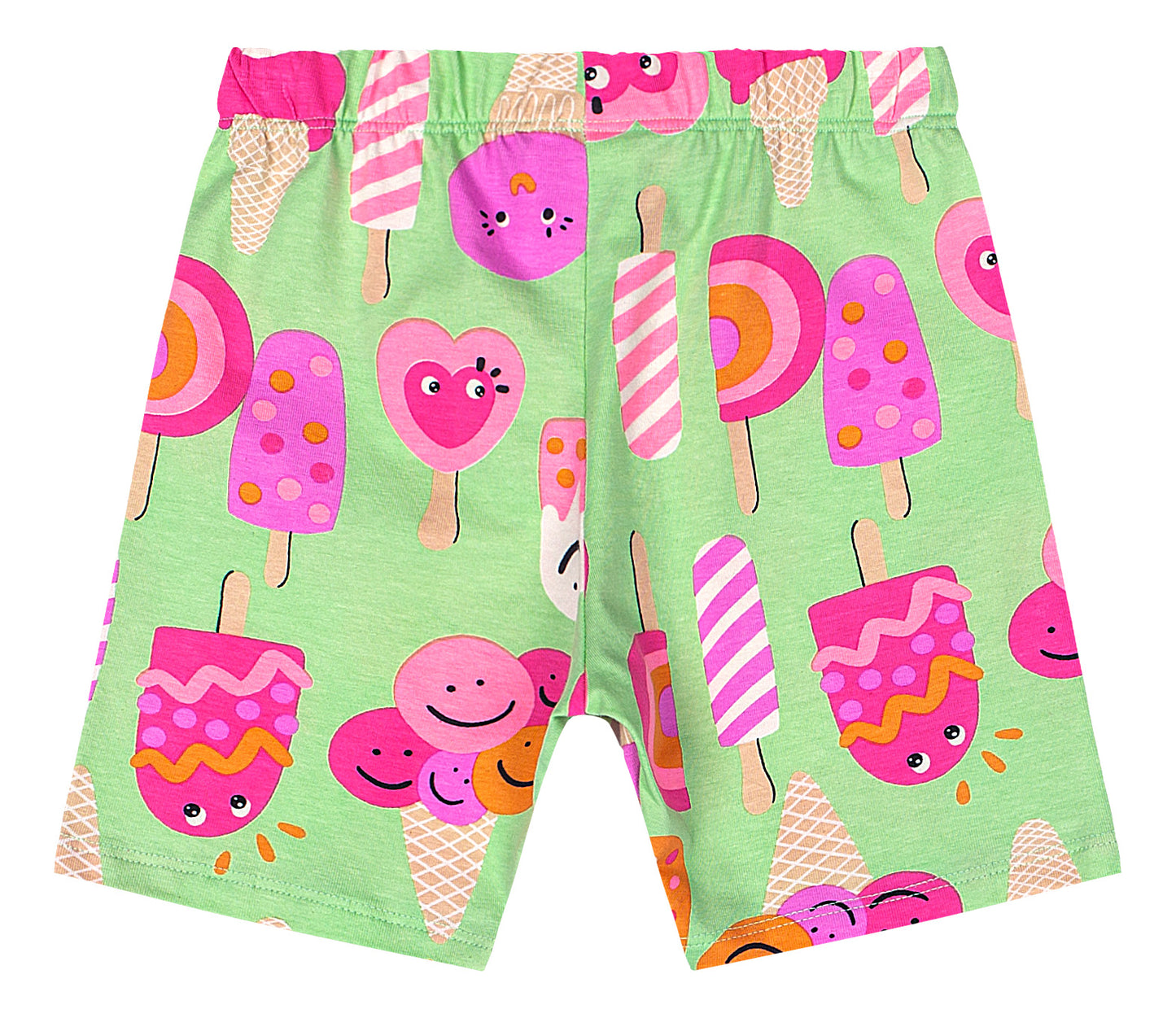 Shorts verde helado ice cream niña Quimby 34609-AB2363 promo 3x1000