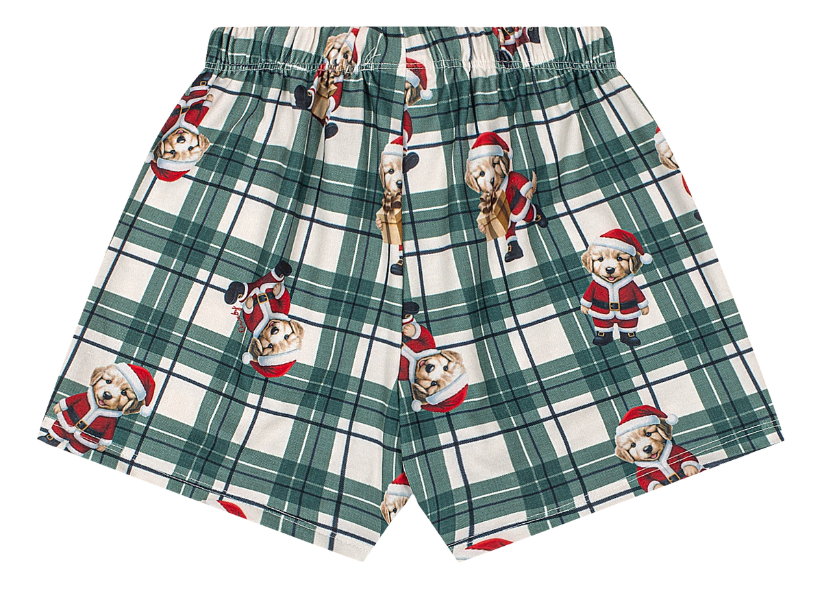 Set conjunto pijama navideña camisa short verde niña Quimby 35263-SB0874
