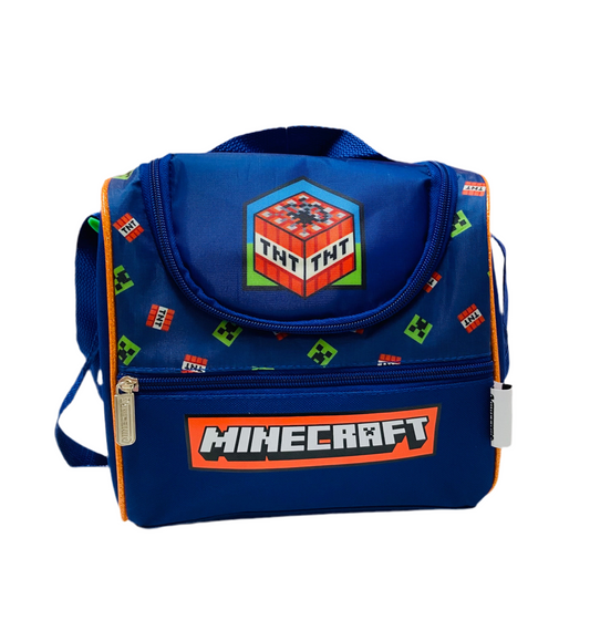 Lonchera Minecraft azul M35-220225