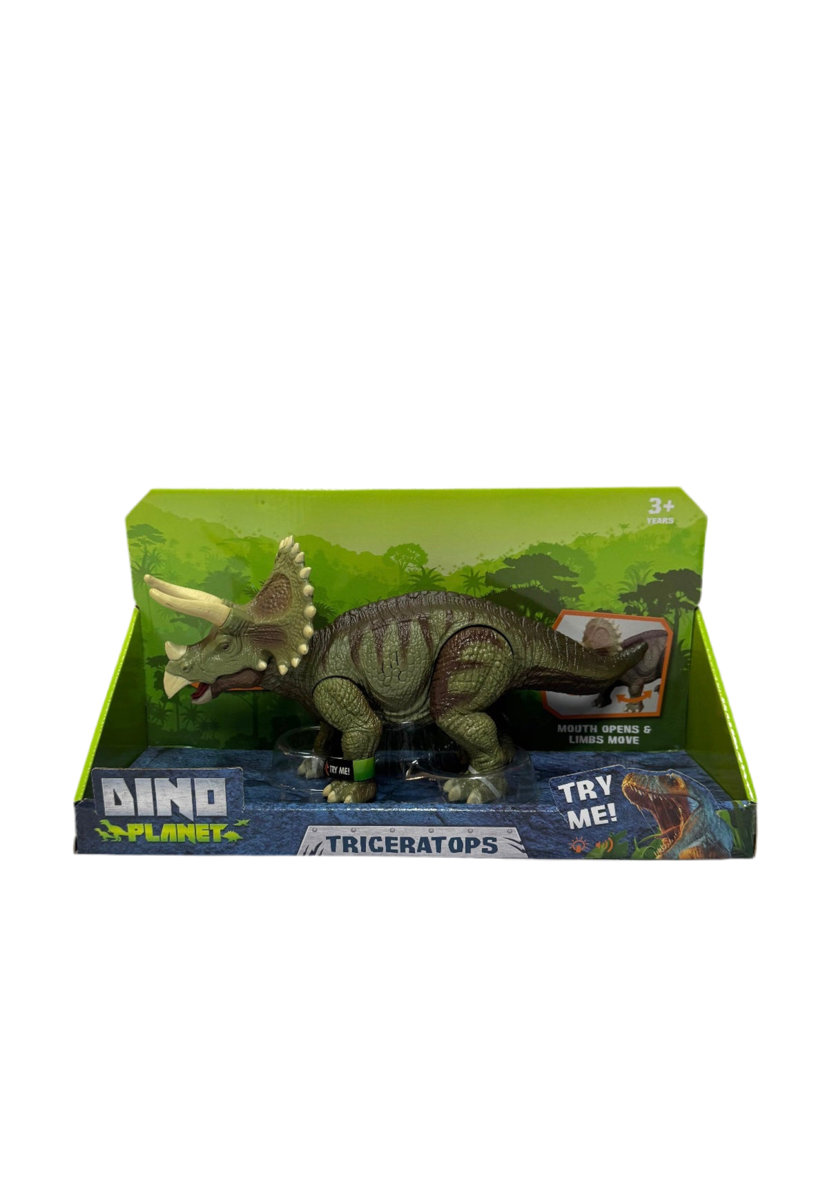 Juguete dinosaurio triceratops