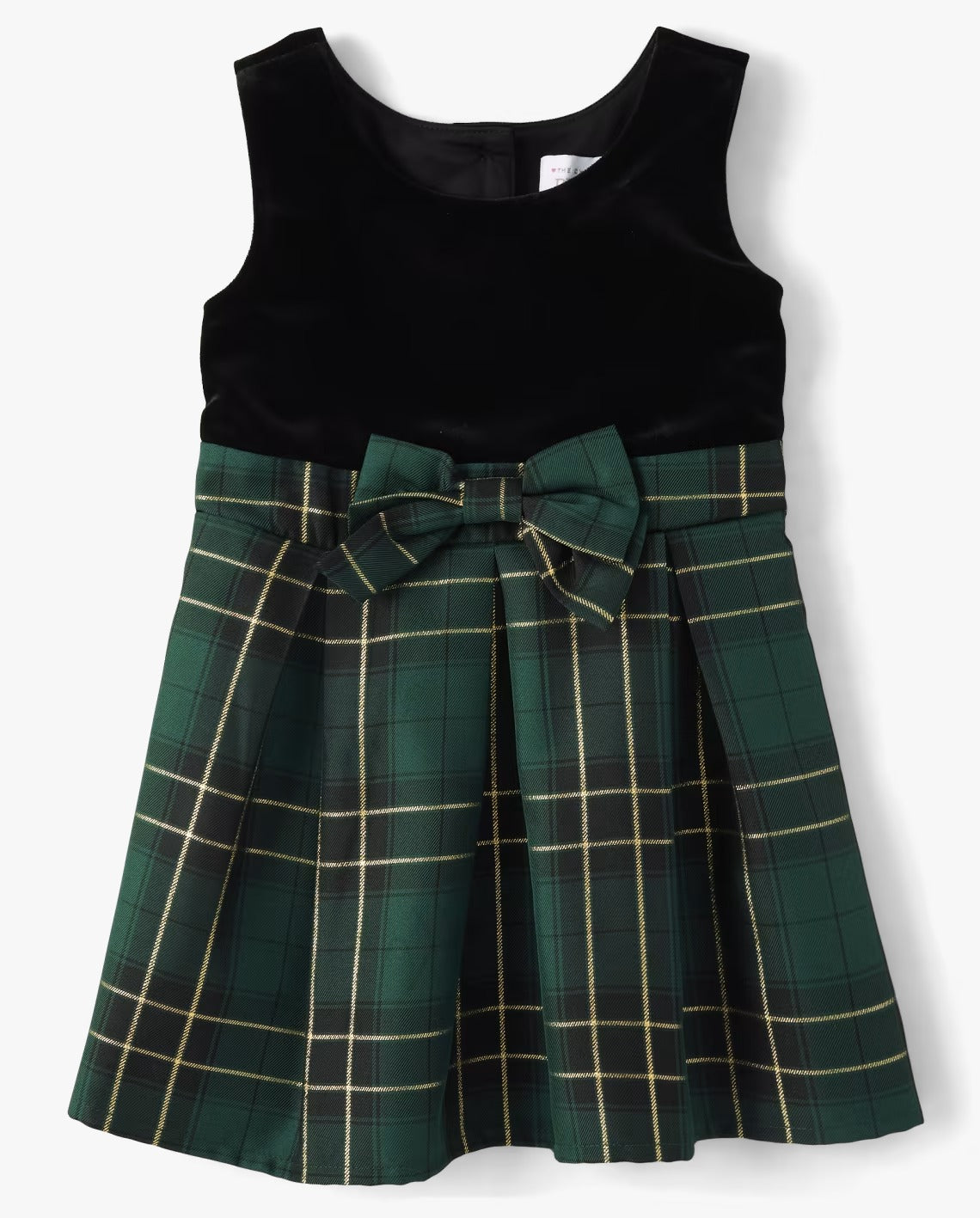 Vestido verde cuadros Childrens Place 0/3m a 5 años 35341040