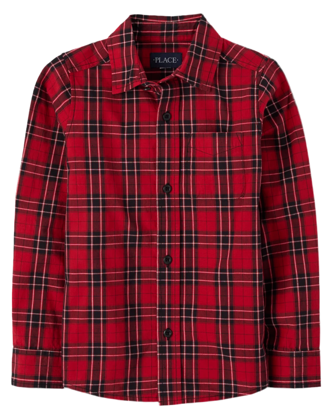 Camisa roja cuadros Childrens place niño formal ROJO Y NEGRO 77129456