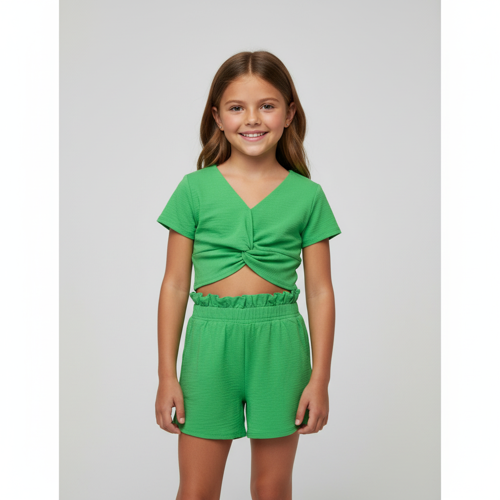 Set conjunto 2 piezas chic mi niña verde CSG1117-13 590490