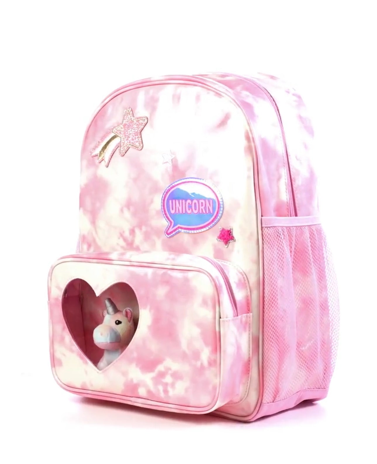 Mochila rosada Childrens place niña con unicornio grande escuela o colegio