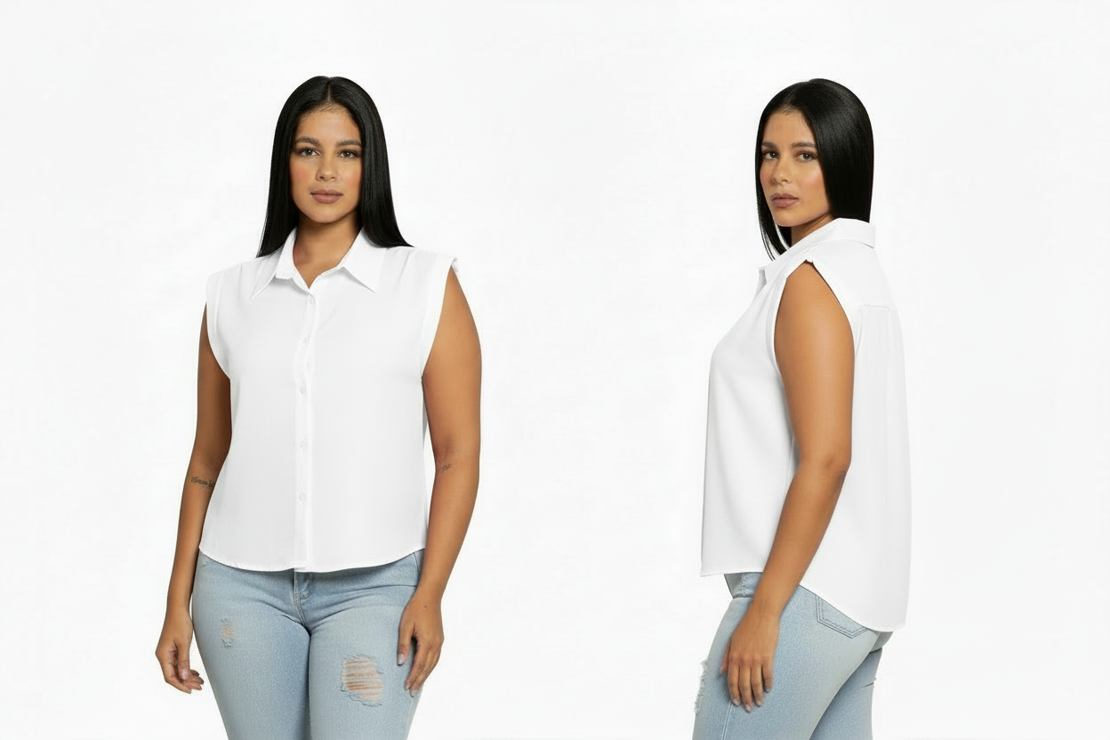 Camisa dama mujer blanco chic mi CTD1152-46
