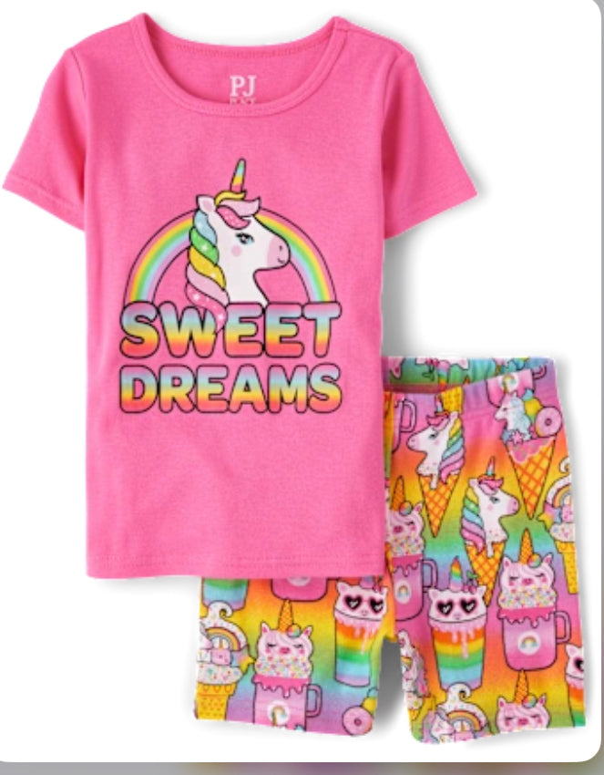 Set pijama 2 piezas niña place rosada unicornio 41731056