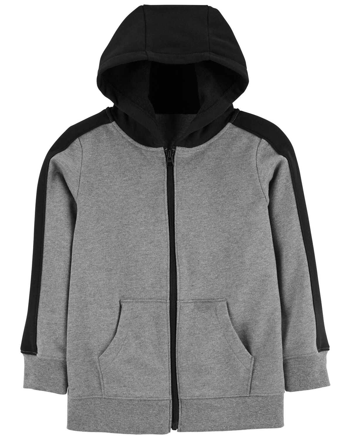 Sueter gris con gorro Carters niño hoodie