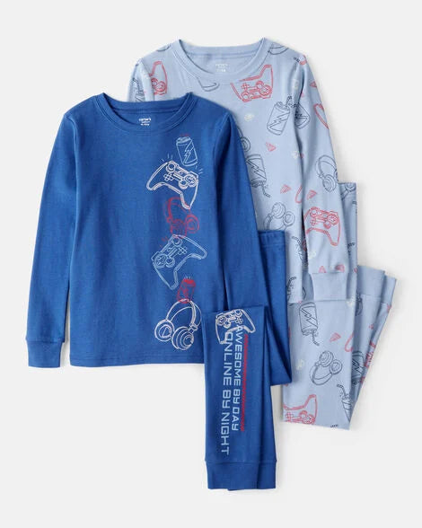 Set 2 pijamas azules videojuegos niño Carters 3T534910