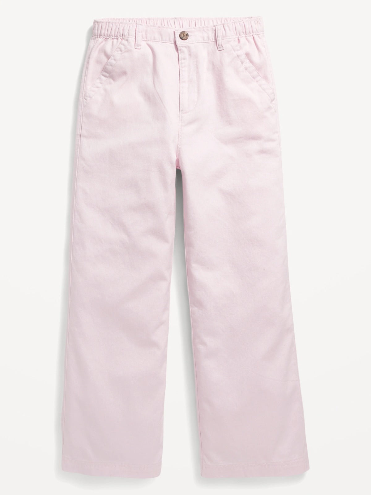 Pantalon rosado claro Old Navy Niña High-Waisted Wide-Leg Chino