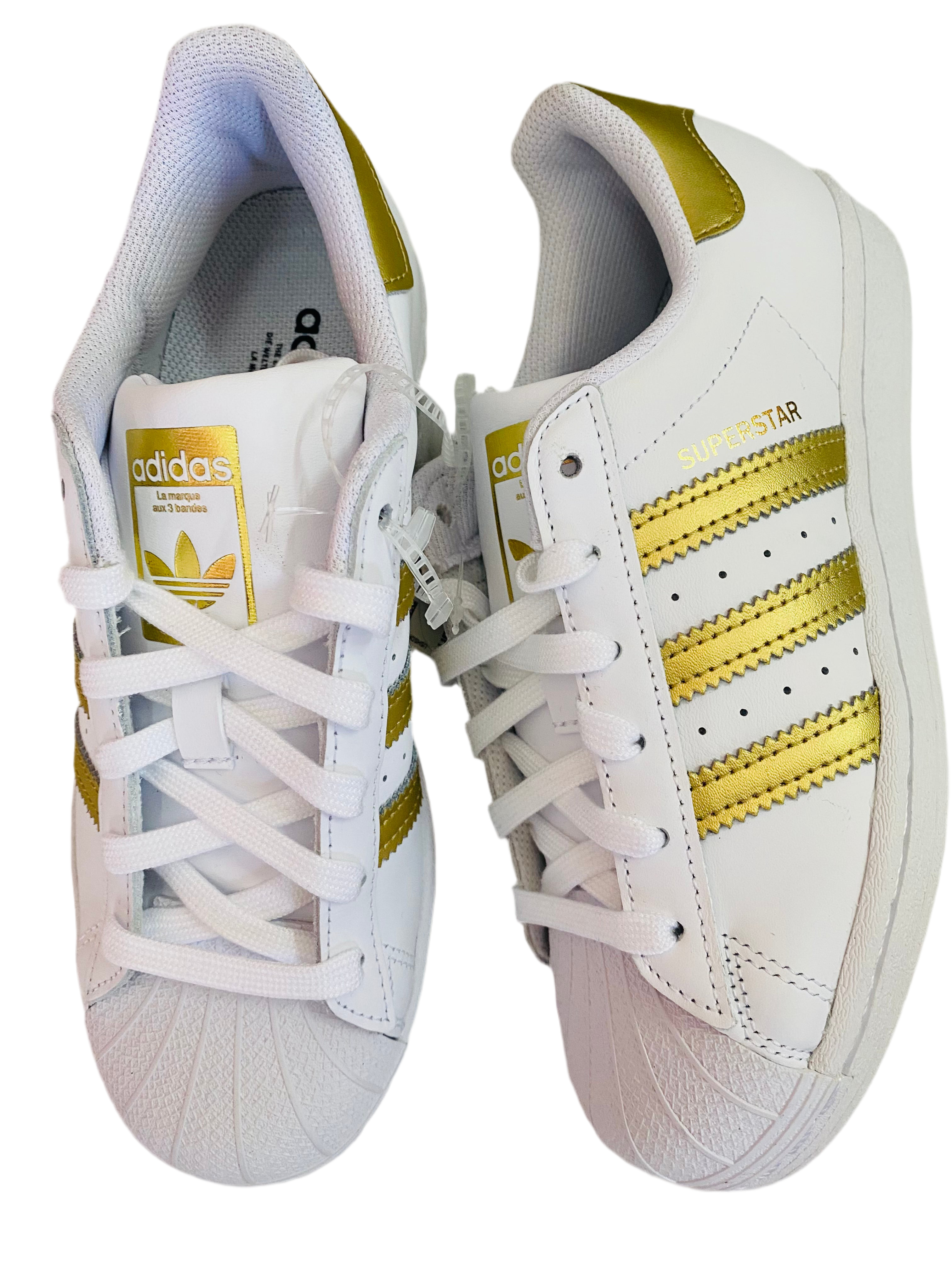 Tenis blancos adidas superstar niña grande dama mujer adulto