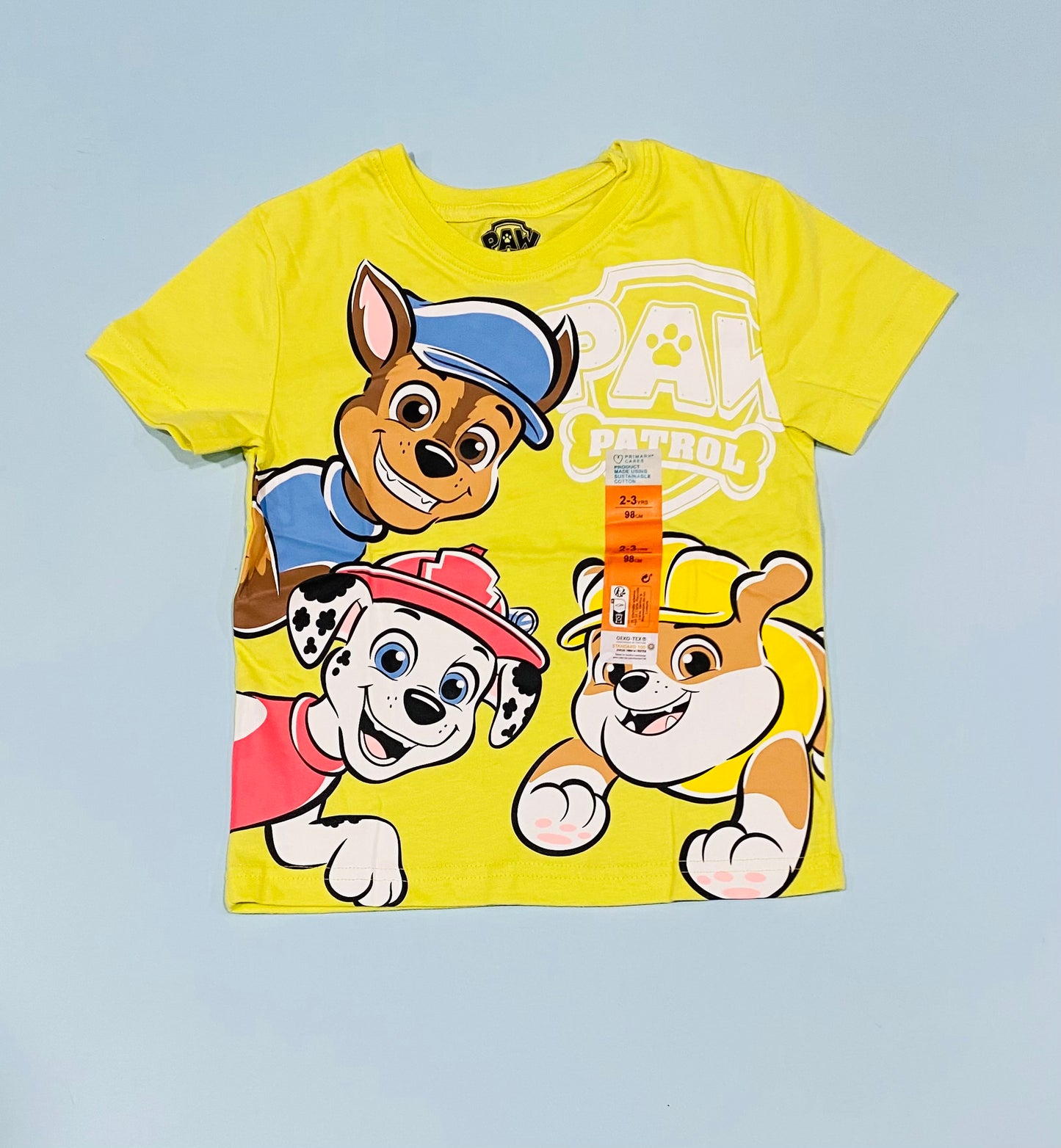 Camisa Paw Patrol Primark amarilla niño niña promo 3x1000