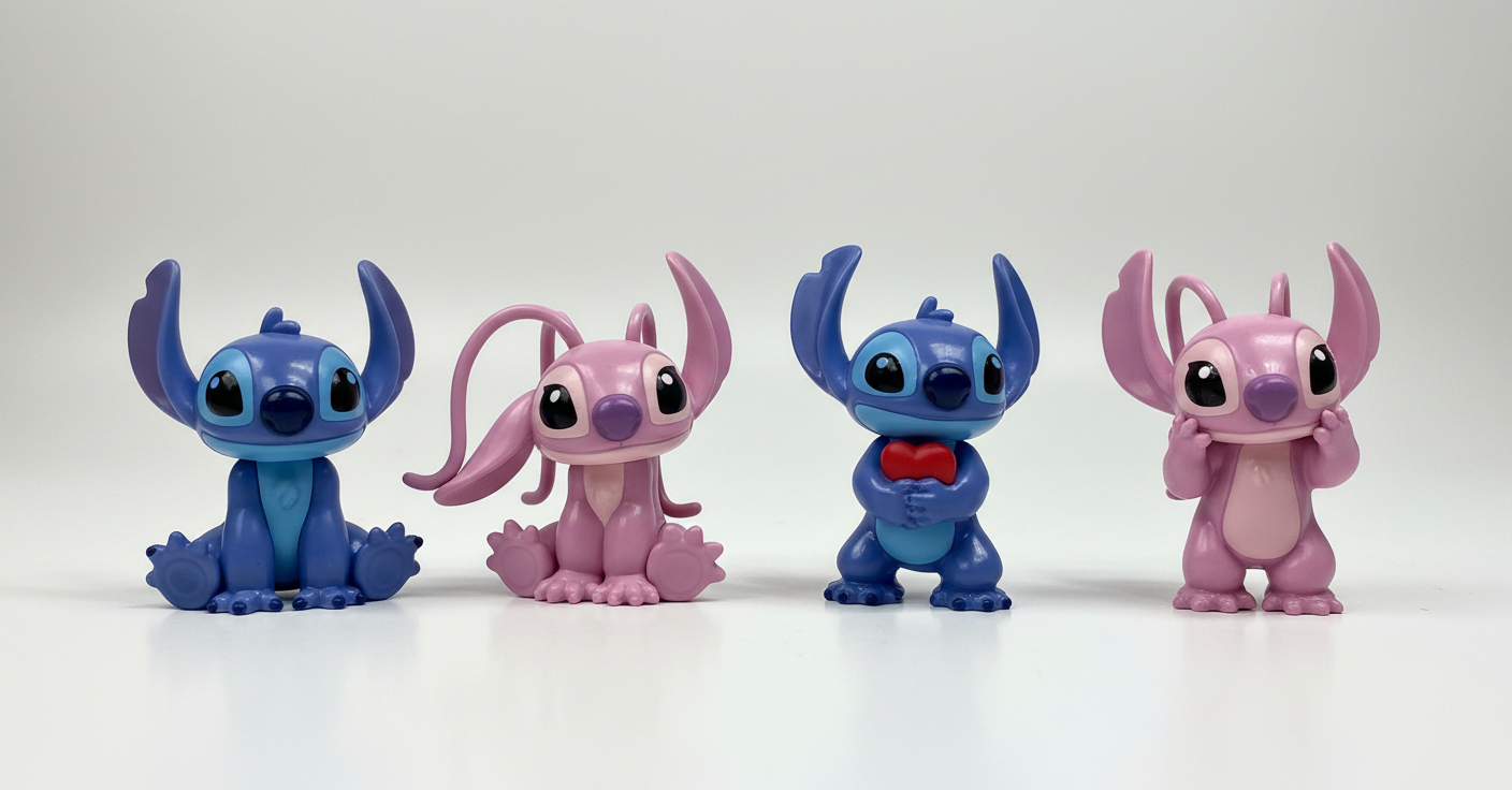 Juguete figura Stitch/Angel set 4 piezas DT-STI3-4SW2 590490390