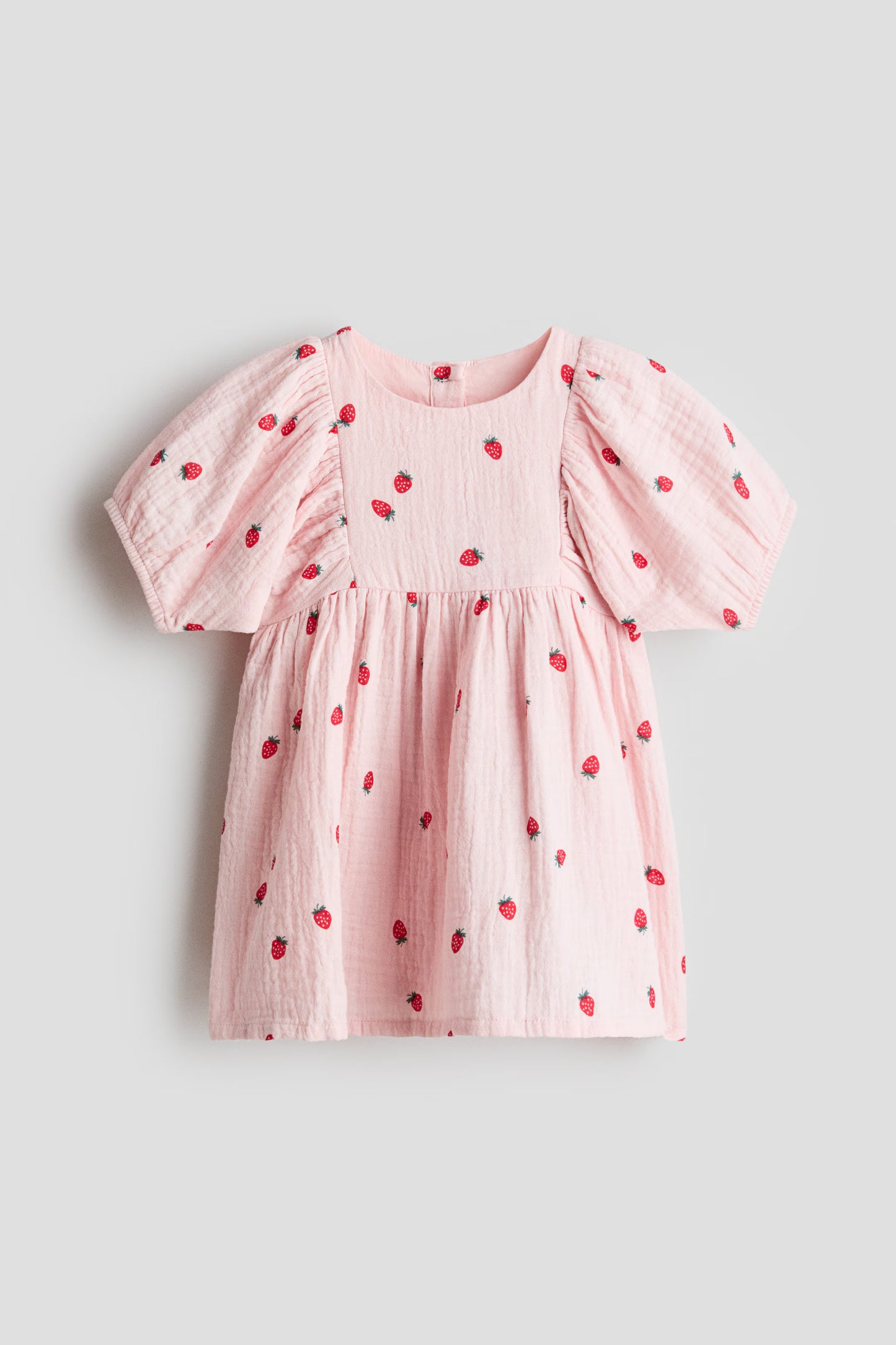 Vestido rosado fresas niña H&M 1199571014
