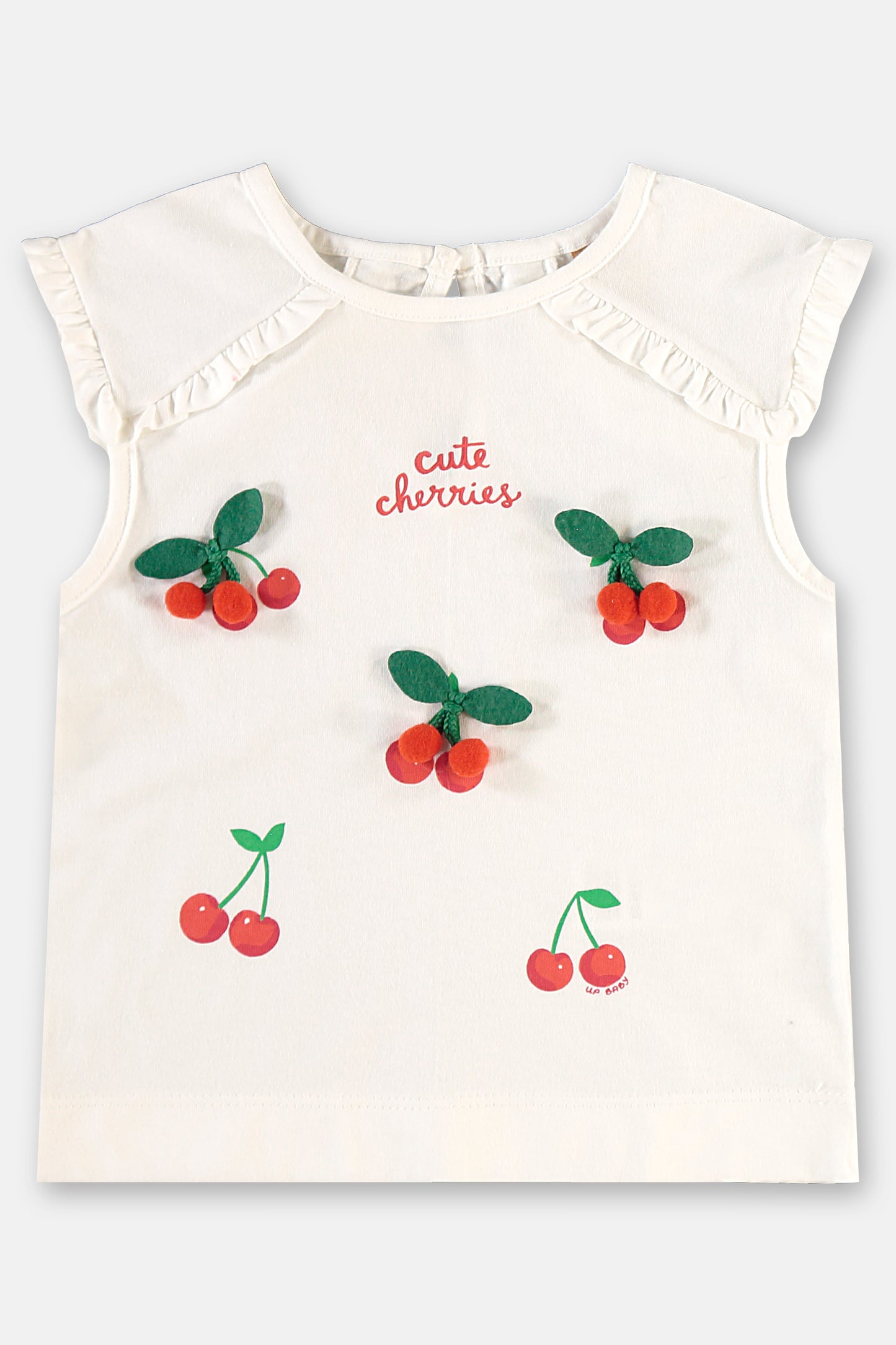 Set conjunto camisa blanca cerezas falda azul Up Baby 46305-000106