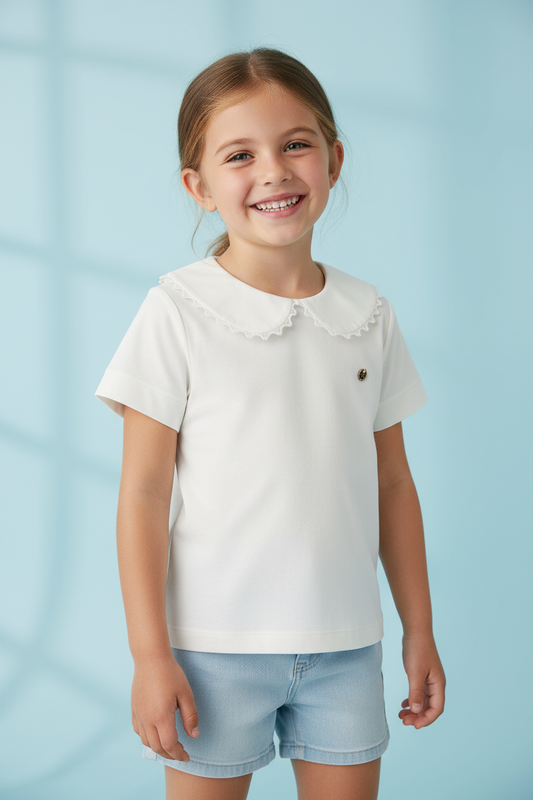 Camisa blusa blanca niña Up Baby 46321-000106
