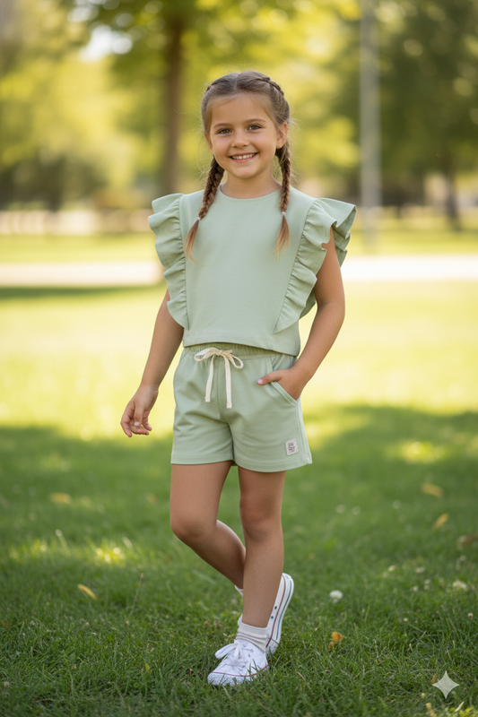 Set conjunto verde niña Up Baby 46514-160213