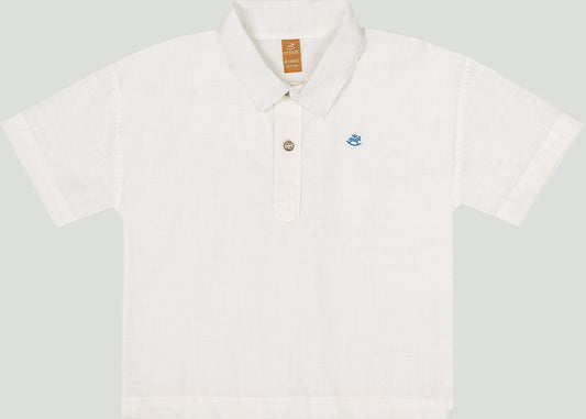 Set conjunto camisa blanca short rayas azul niño Up Baby 46916-000279