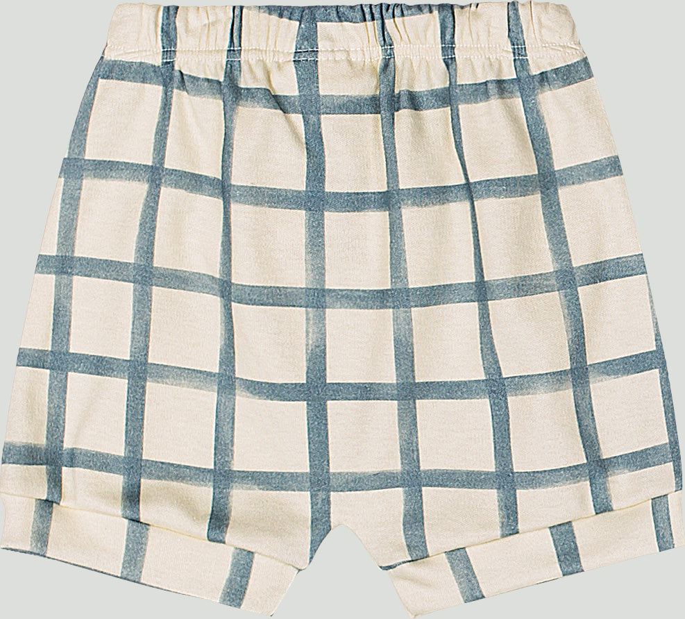 Set conjunto mameluco blanco short cuadros verde beige bebe niño Up Baby 47018-000106 español