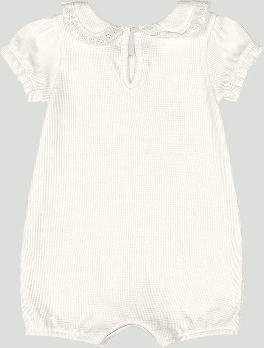 Mameluco blanco bebe niña Up Baby 47146-000106 salida hospital