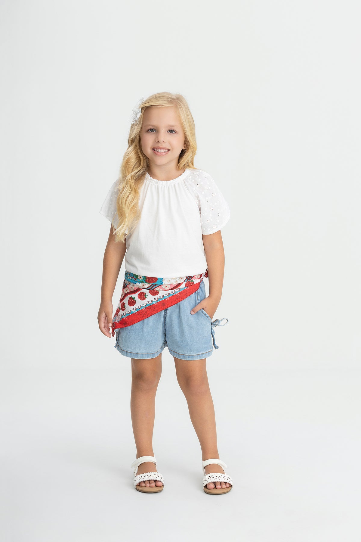 Camisa blusa blanca niña Up Baby 47204-000101