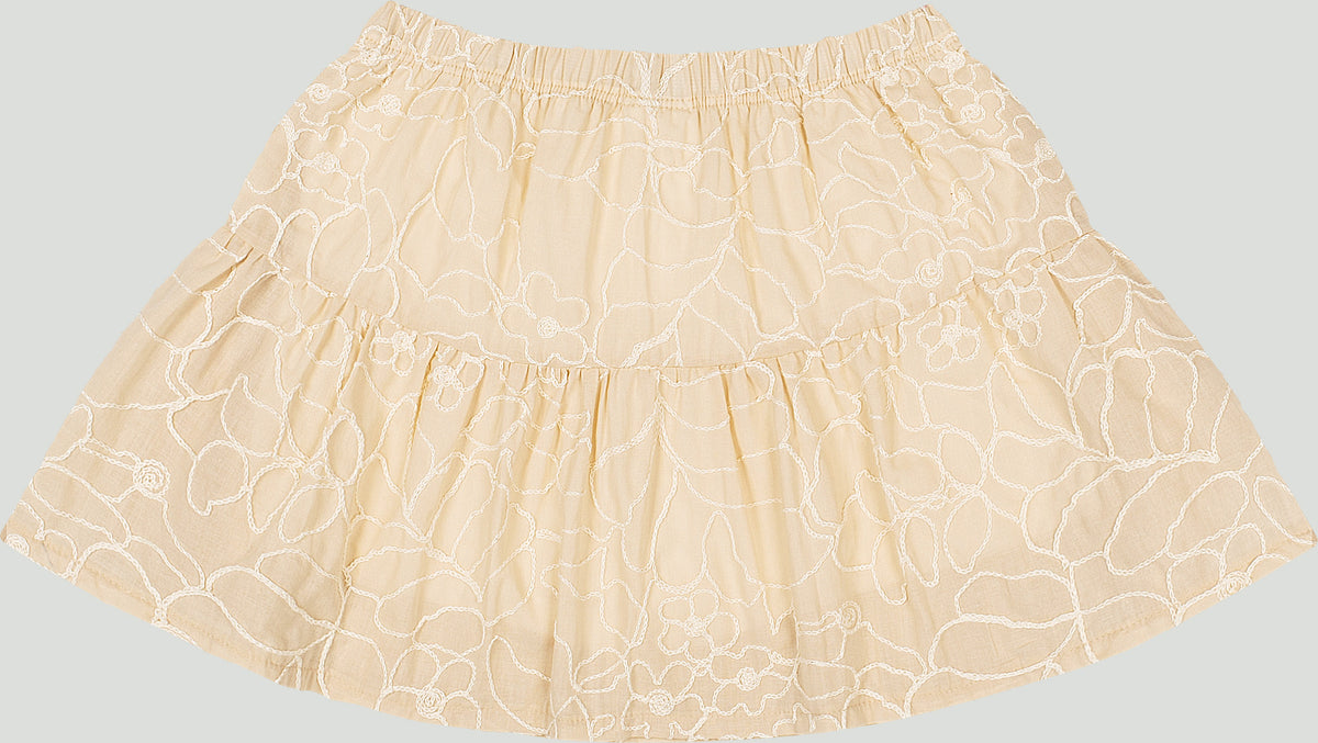 Set conjunto camisa blanca falda short tutu beige niña Up Baby 47209-000279