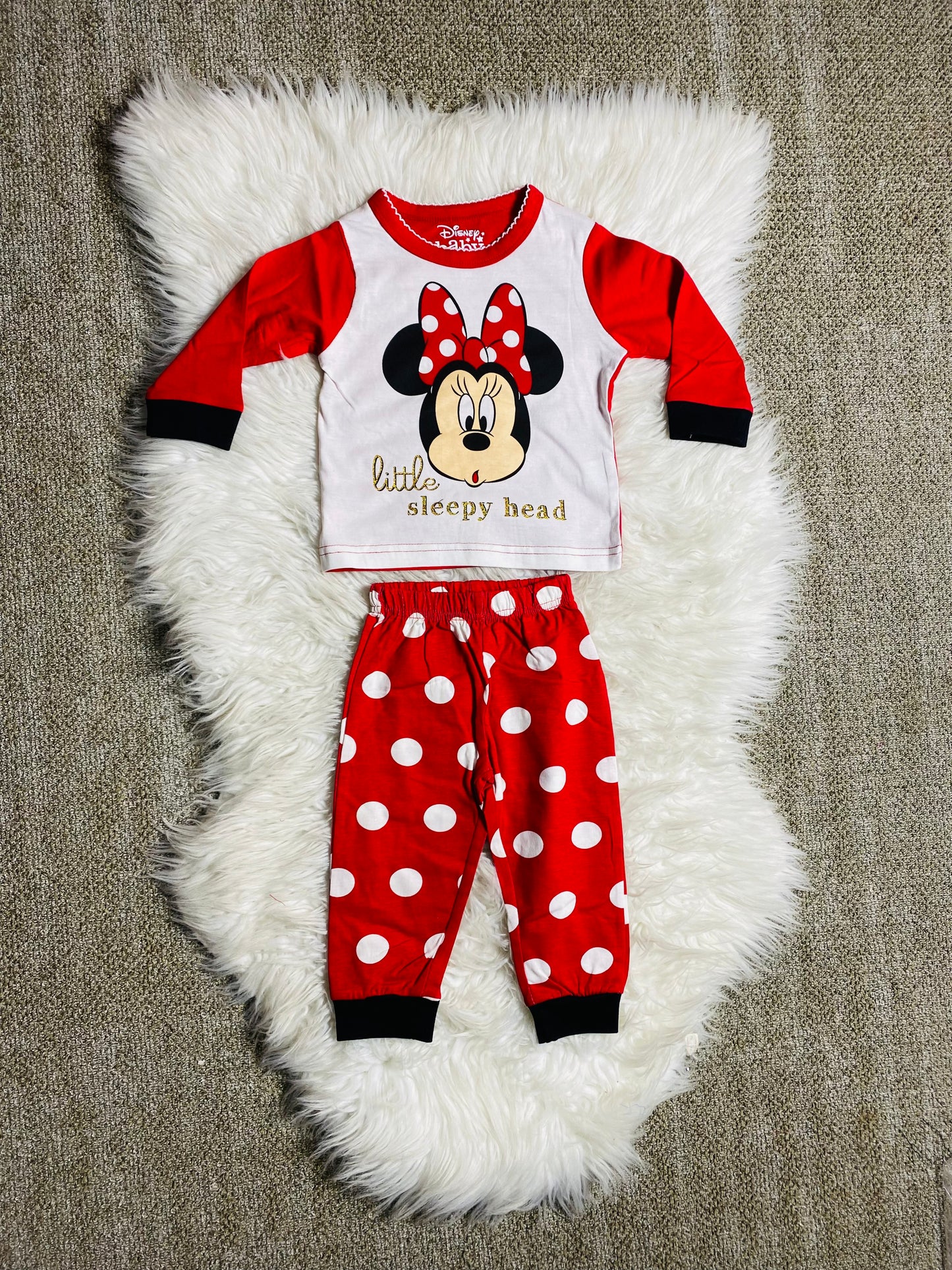 Set 2 Piezas pijama roja Minnie Disney 51940848 promo 2x1000