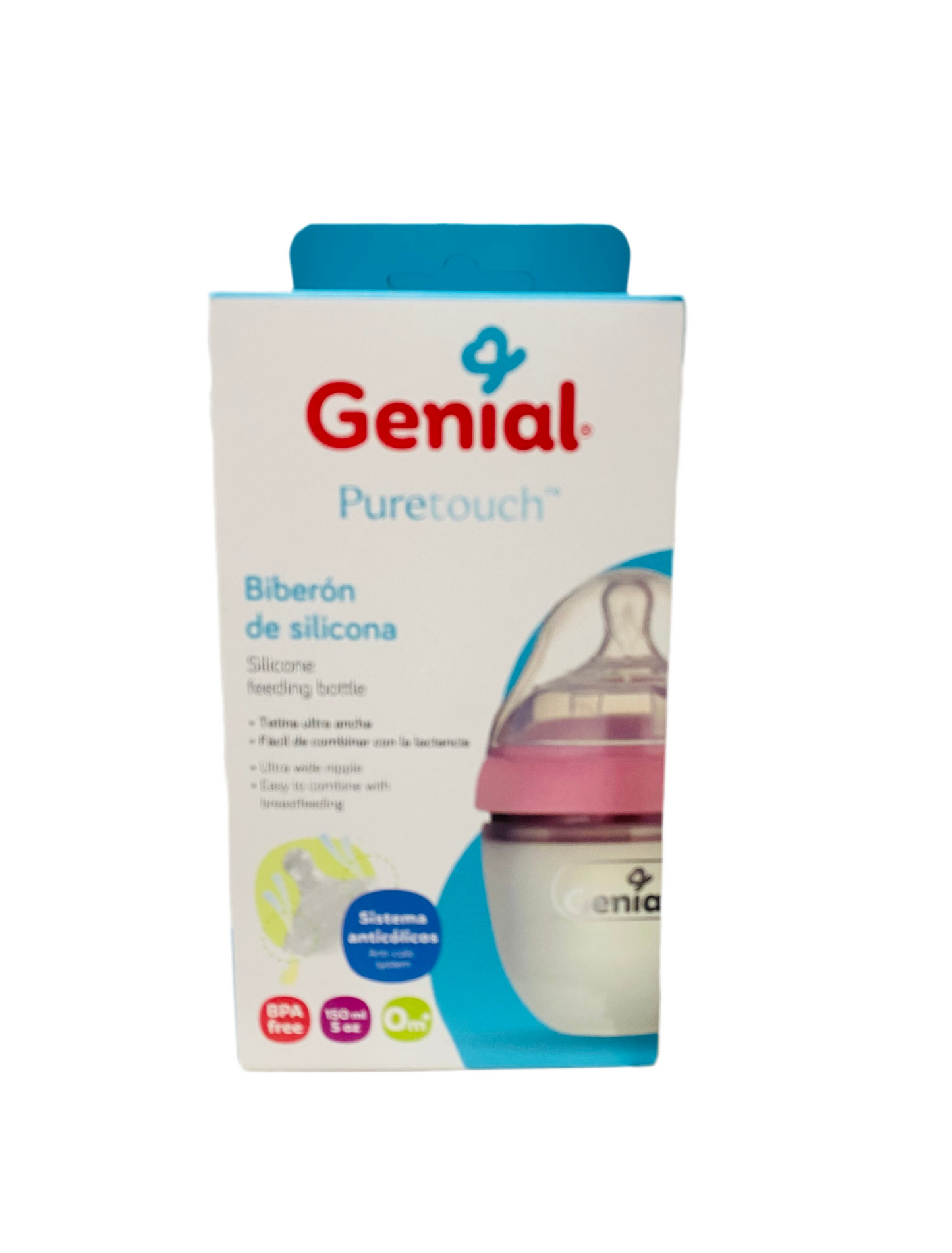 Biberón pepe de silicona Genial bebe niña 5 oz