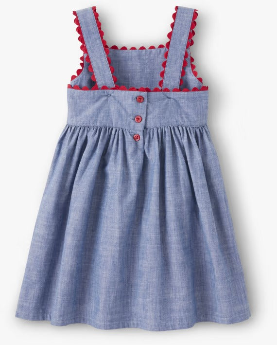 Vestido jeans manzana niña Gymboree