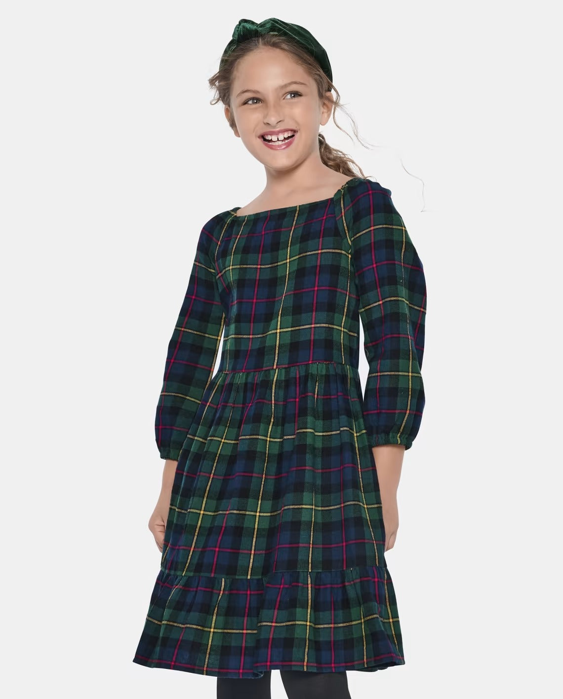Vestido verde cuadros niña Children's Place 06115568