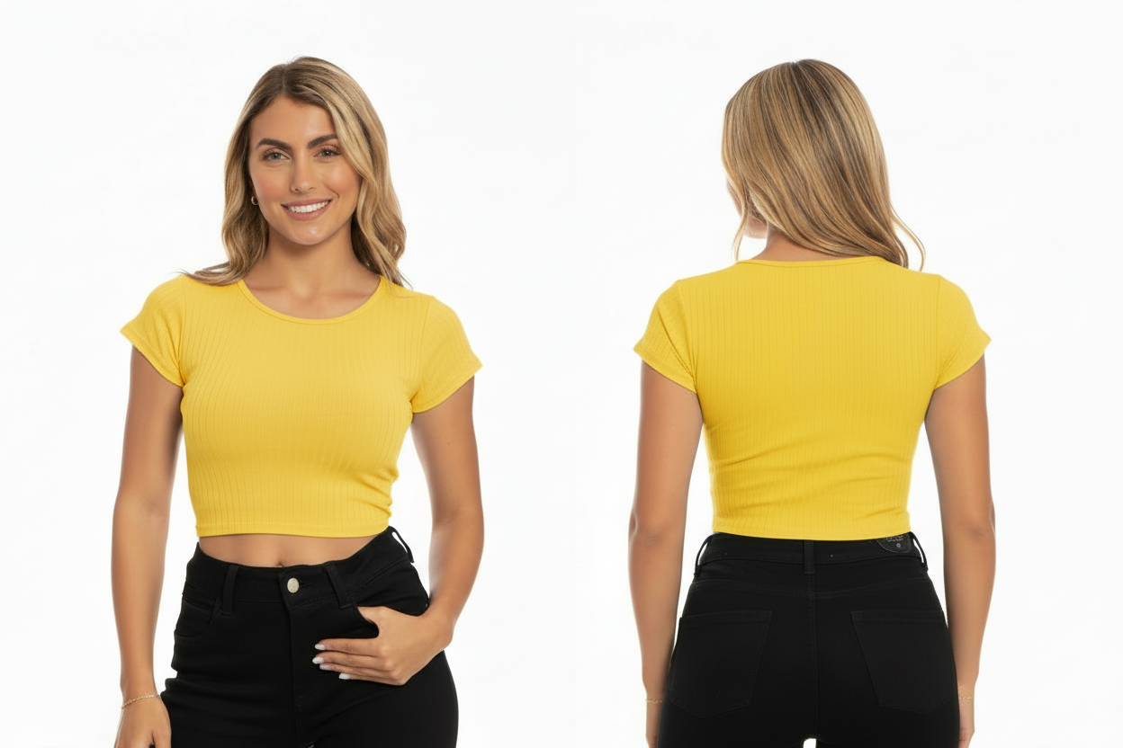 Camisa dama amarillo chic mi CTD1169-64 390290