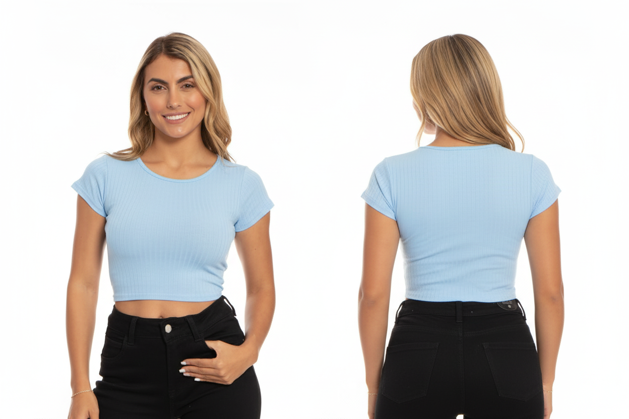 Camisa dama azul claro chic mi CTD1169-64 390290