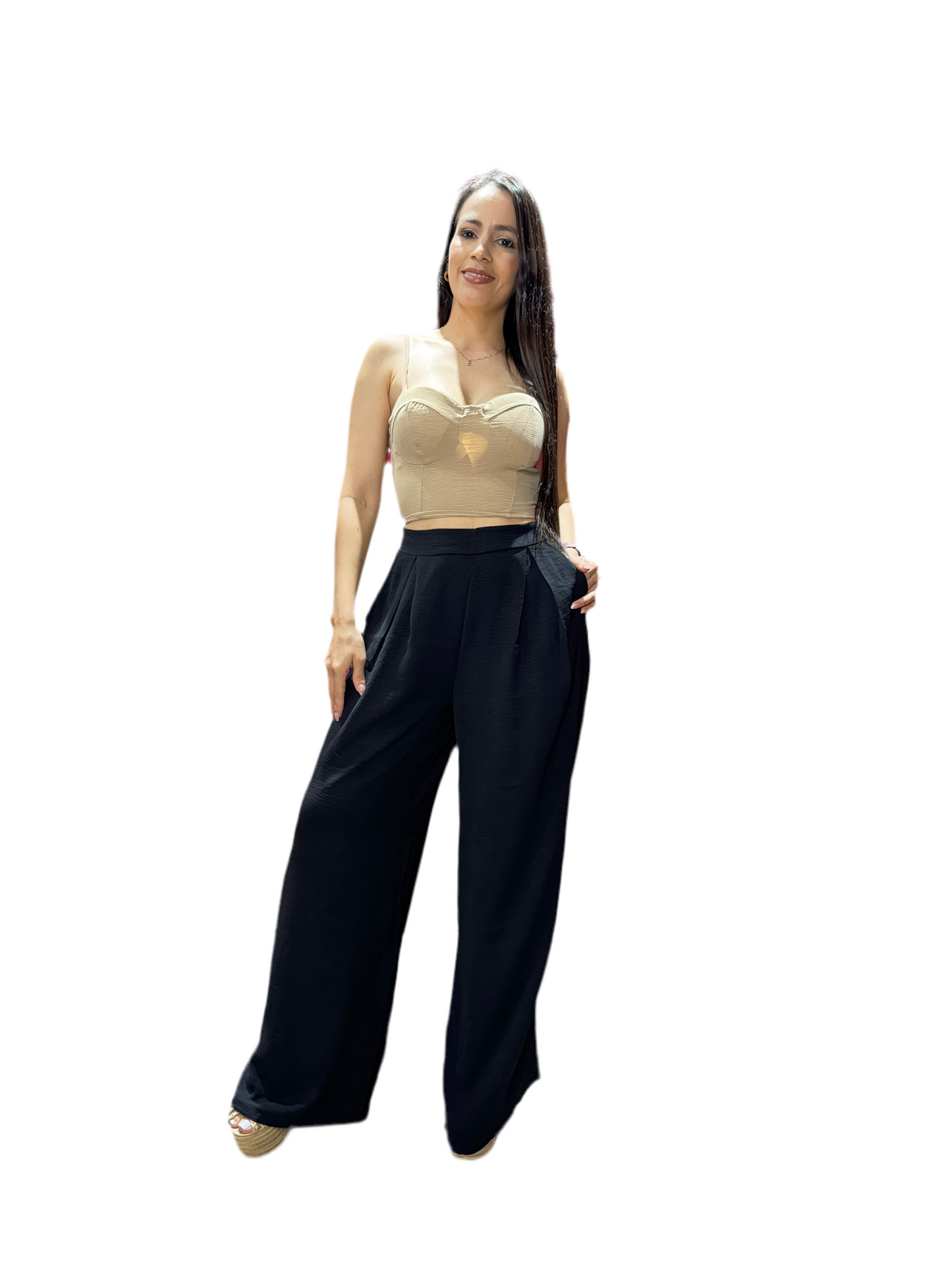 Pantalón tela formal dama PR3-1554 Negro 690590490