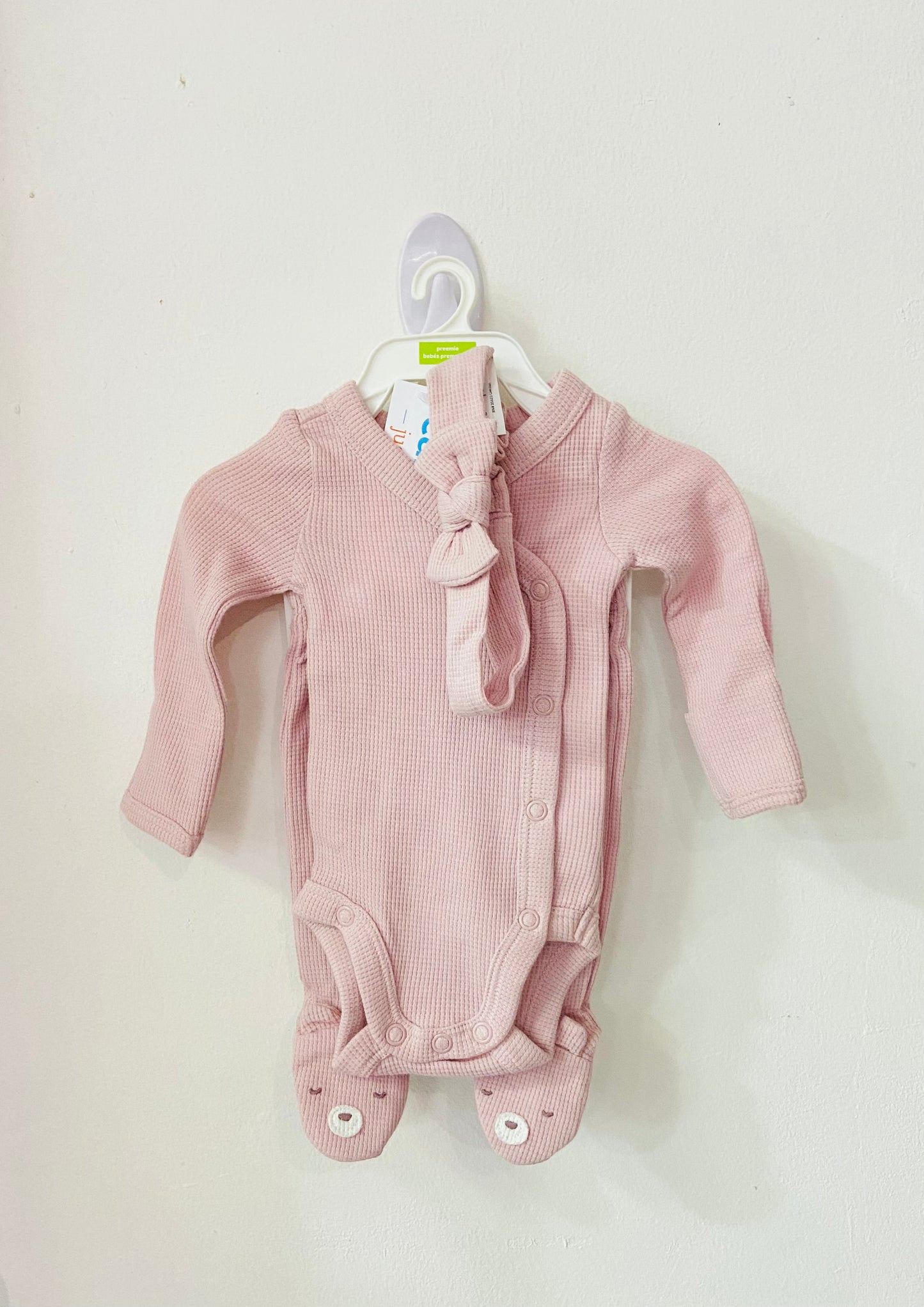 Set 3 piezas mameluco rosada bebe niña Carters