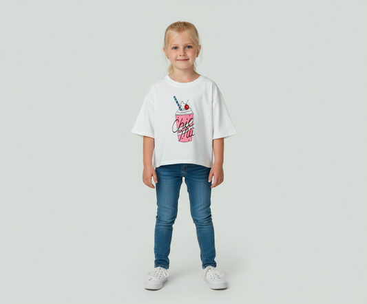 Camisa blanca helado cono ice cream niña Chic Mi CTG1182-45 promo 4x1000