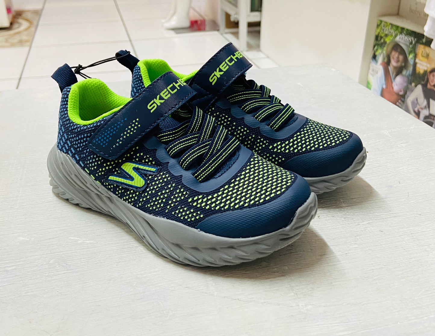 Tenis azul Niño Skechers