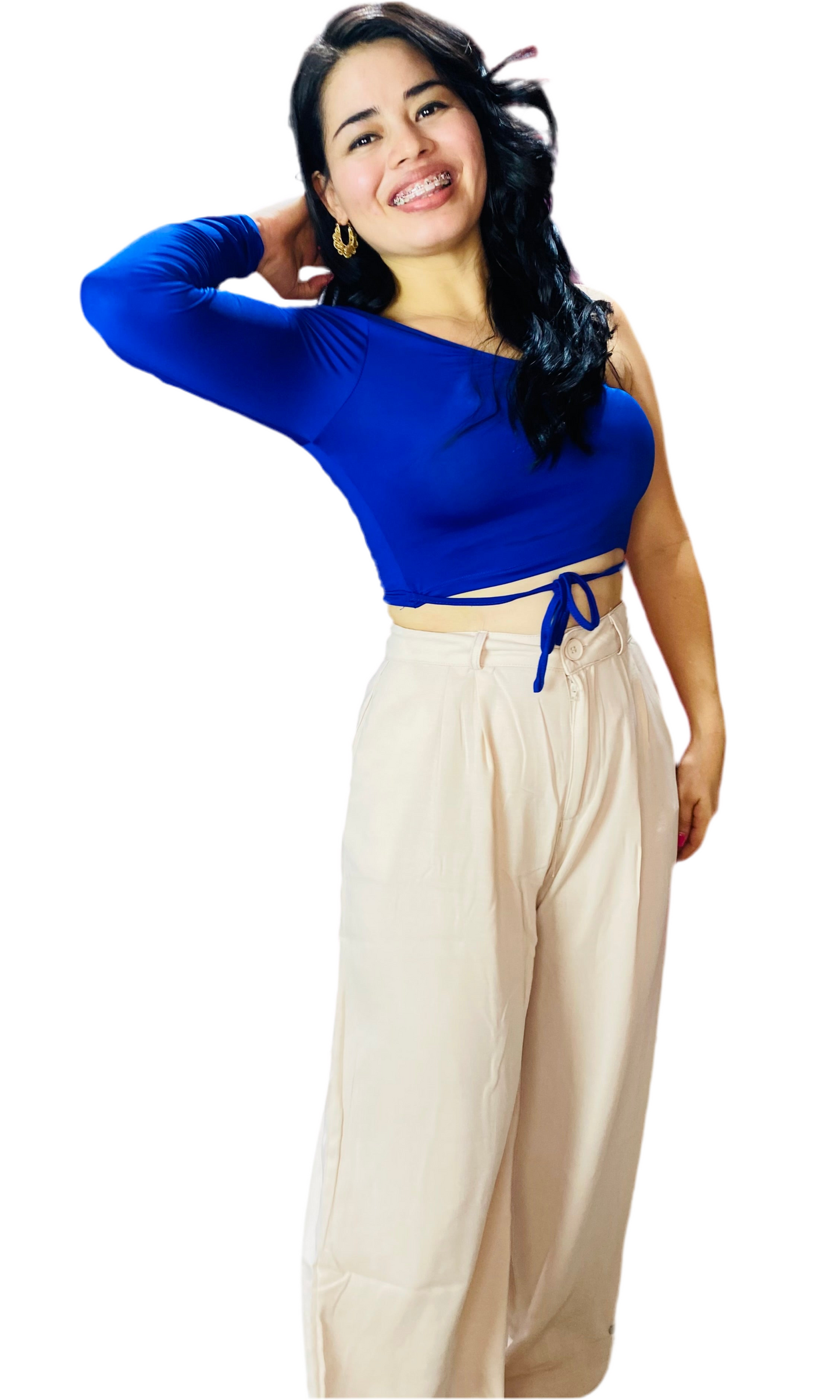 Pantalón tela formal dama Beige IN3-1730 690590490