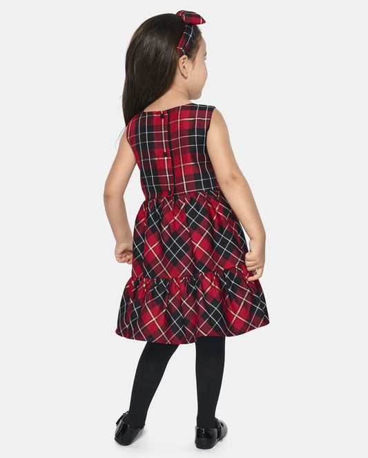 Vestido niña Children's Place rojo cuadros 26549232